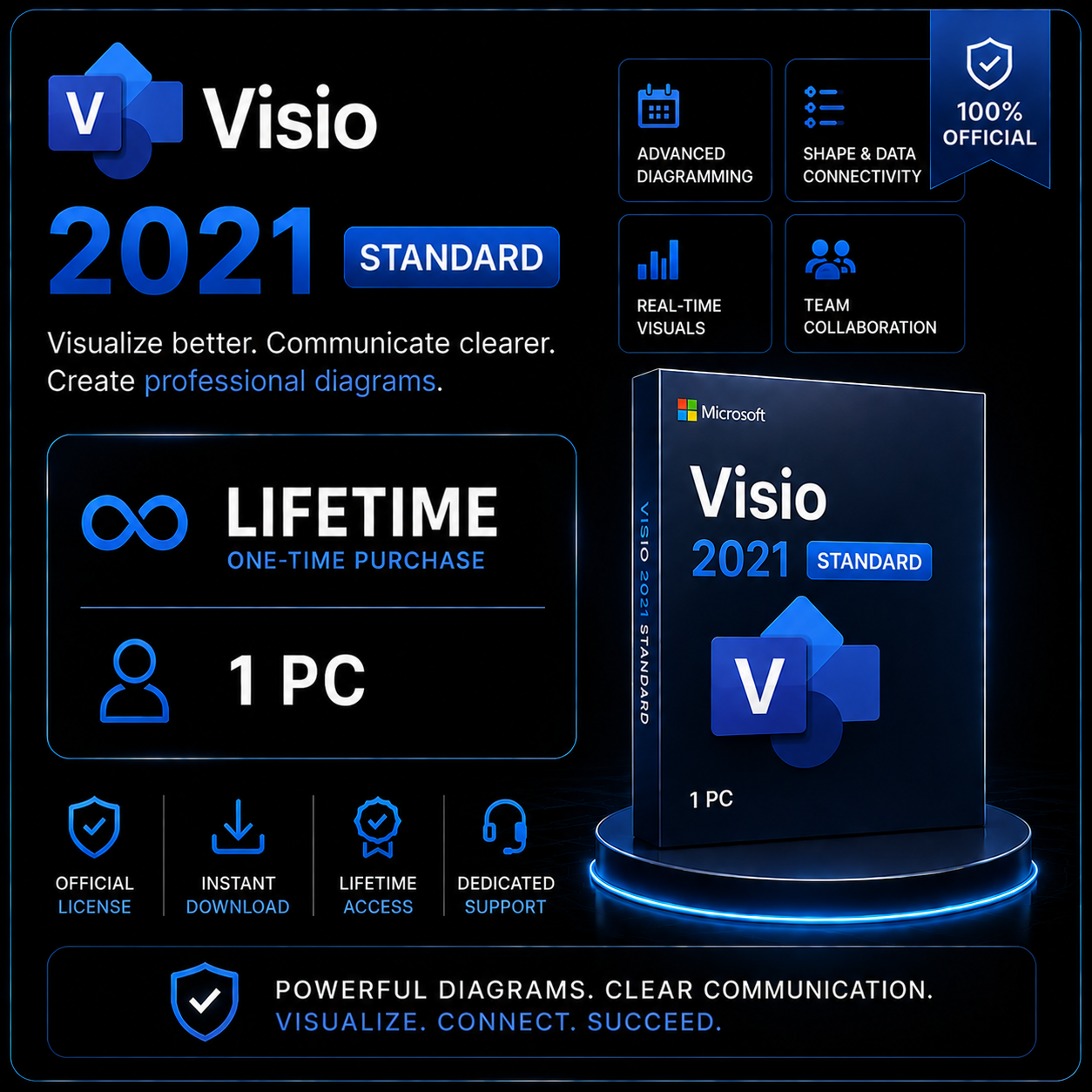 Visio 2021 Standard - Lifetime - 1 PC